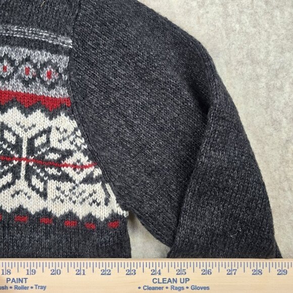Basic Editions XL Nordic Pattern Charcoal Sweater - Picture 6 of 7